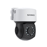 1080P PT Security Camera, 350° Panoramic View, 90° Tilt, Night Vision up to 100 Feet, Motion Detection, Waterproof